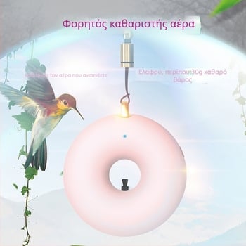 Temeixi Y13-33 Φορητός USB Απολυμαντήρας Αέρα με Τεχνολογία Αρνητικών Ιόντων, 50 m³/h, ≤36 dB, για χώρους έως 10 m²