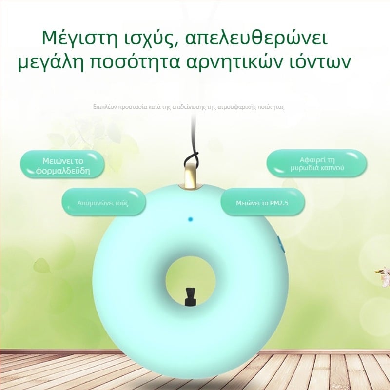 Temeixi Y13-33 Φορητός USB Απολυμαντήρας Αέρα με Τεχνολογία Αρνητικών Ιόντων, 50 m³/h, ≤36 dB, για χώρους έως 10 m²