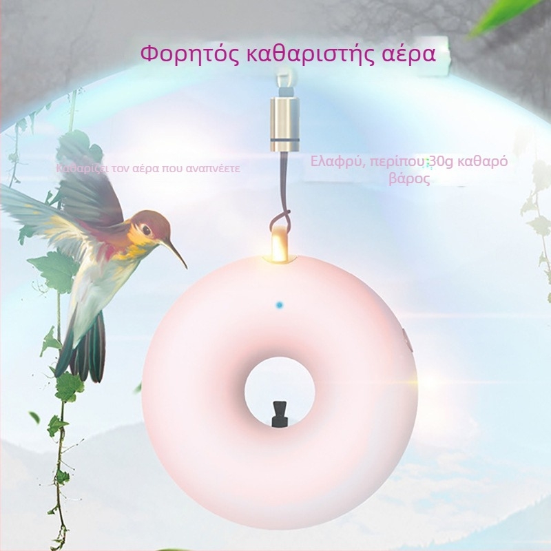 Temeixi Y13-33 Φορητός USB Απολυμαντήρας Αέρα με Τεχνολογία Αρνητικών Ιόντων, 50 m³/h, ≤36 dB, για χώρους έως 10 m²