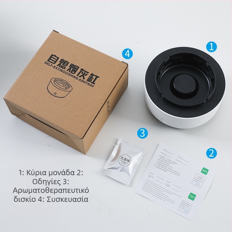 Απολυμαντής αέρα για καπνό – αρνητικά ιόνια, ήσυχος (<36 dB), 50 m³/ώρα, κατάλληλο για 11–20㎡, Nordic στυλ, μονοφιλτρο για οικιακή χρήση