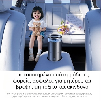 BASEUS DT μικρομοριακός διπλής δράσης αποσμητήρας αυτοκινήτου – καθαριστής αέρα, μοντέλο BS-CZ012, για όλα τα οχήματα, βάρος 560