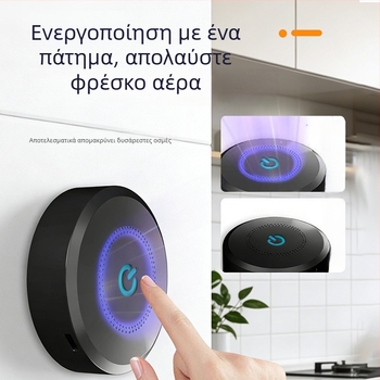 Φορτιζόμενος γεννήτρια όζοντος για ψυγείο, ντουλάπι παπουτσιών και μπάνιο – καθαρισμός αέρα, απομάκρυνση οσμών, εξάλειψη οσμών από κατοικίδια, 50 m3/h, ≤36 dB, έλεγχος αφής