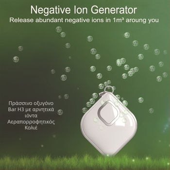 H3 καθαριστής αέρα με αρνητικά ιόντα, μίνι φορητός με USB, για αυτοκίνητο και σπίτι, 50 m3/h, θόρυβος κάτω από 36 dB, κατάλληλο για χώρους έως 10 m²