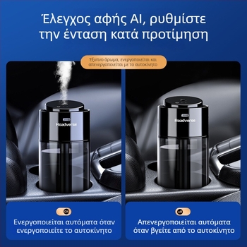 Έξυπνος διαχύτης αυτοκινήτου και καθαριστής αέρα – αρνητικά ιόντα, μοντέλο 1, τροφοδοσία από αναπτήρα