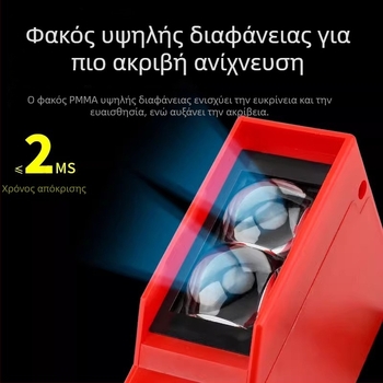 Αισθητήρας φωτοηλεκτρικός μακρού εύρους για πύλη φραγής, με ρυθμιζόμενη διάχυτη ανάκλαση και ανίχνευση ανθρώπινου σώματος IR