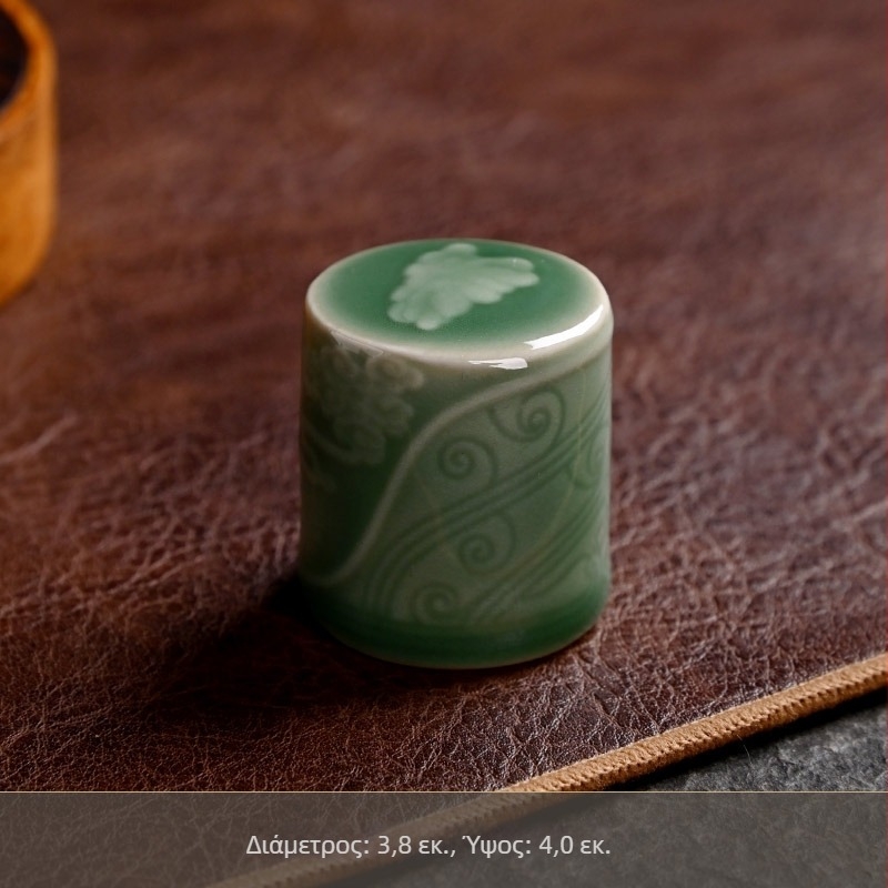 Κεραμικό σετ καλυμμάτων για τελετή τσαγιού: καλύμματα για την κανάτα και το κύπελλο, εκτύπωση λογότυπου, συσκευασία με δίσκο, ποιότητα Α' κατηγορίας.