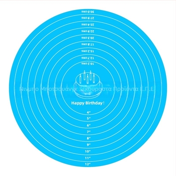 Σιλικόνινη κυκλική επιφάνεια ζύμης και περιστρεφόμενη επιφάνεια διακόσμησης γλυκών — μάρκα simois, σιλικόνη, μοτίβο καρτούν με κλίμακα, δυνατότητα παραμετροποίησης