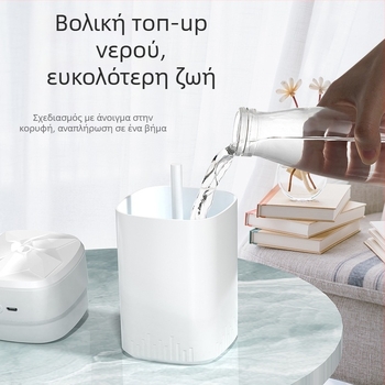 Αρωματικός διαχυτής υγραντήρα για οικιακή και αυτοκίνητη χρήση με νυχτερινό φως, τροφοδοσία USB, δεξαμενή 0,5 L, 1 έξοδος ομίχλης, ήσυχη λειτουργία, κατάλληλο για χώρους έως 10 τ.μ.