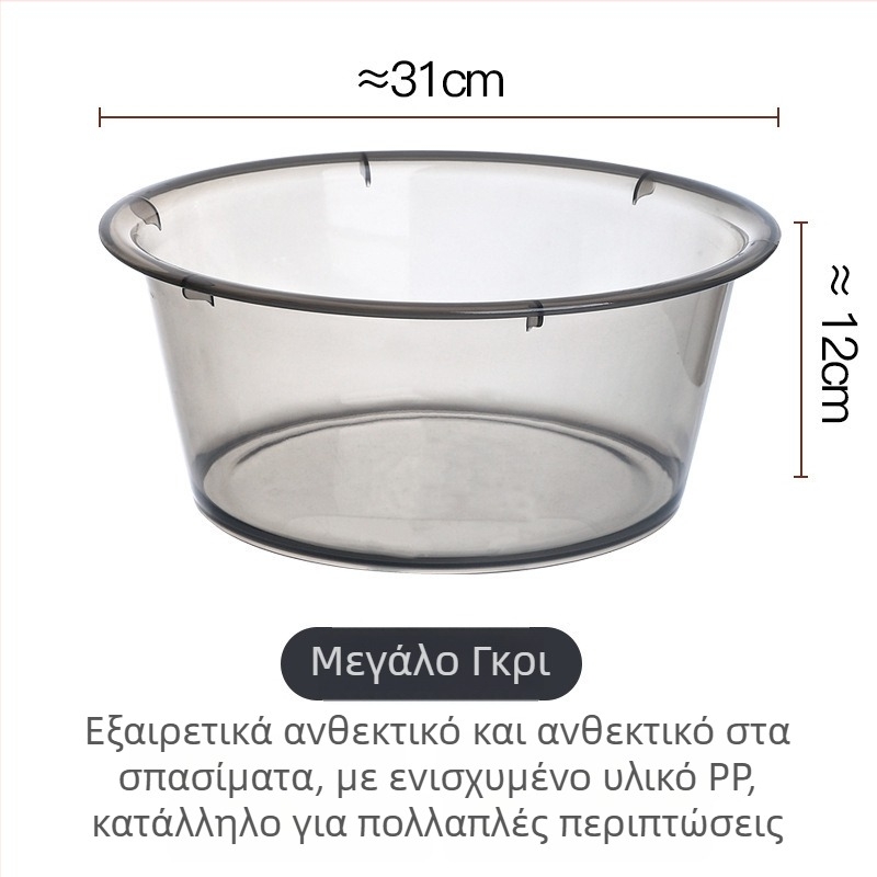 PP plastmasinis veido plovimo indas, didelės talpos, paprastas dizainas, tvirta konstrukcija