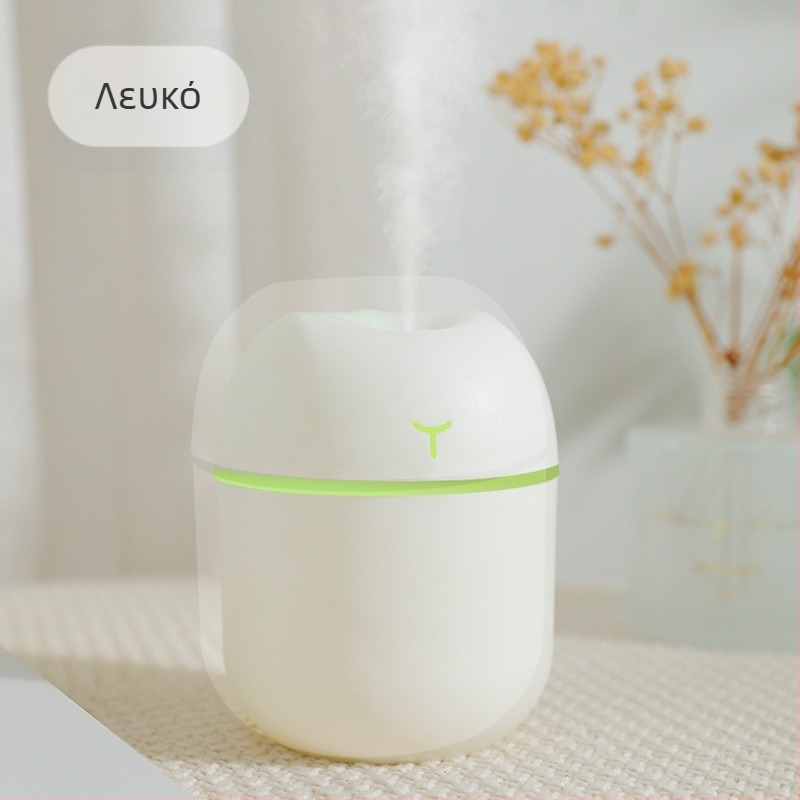Υγραντήρας υπερηχητικός με υψηλή έξοδο ομίχλης για οικία, γραφείο και αυτοκίνητο — δεξαμενή 0,5 L, τροφοδοσία USB, χρονόμετρο 2–8 ώρες, 1 έξοδος ομίχλης, μοντέλο sd-03