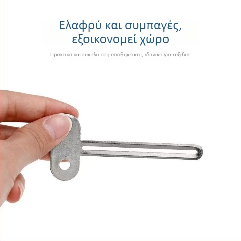 Εξωθητής οδοντόπαστας με χειροκίνητο περιστρεφόμενο μεταλλικό κλιπ για οικιακή χρήση