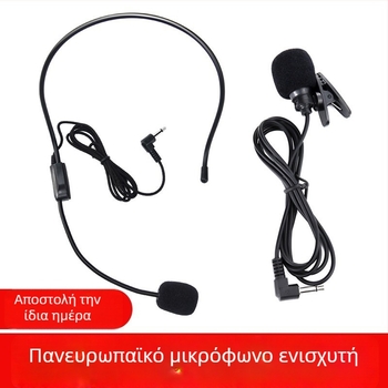 Headset μικρόφωνο, τύπος πυκνωτής, ενσύρματο, κατάλληλο για διδασκαλία σε τάξη (100 Hz–20 kHz; SNR ≥70 dB)