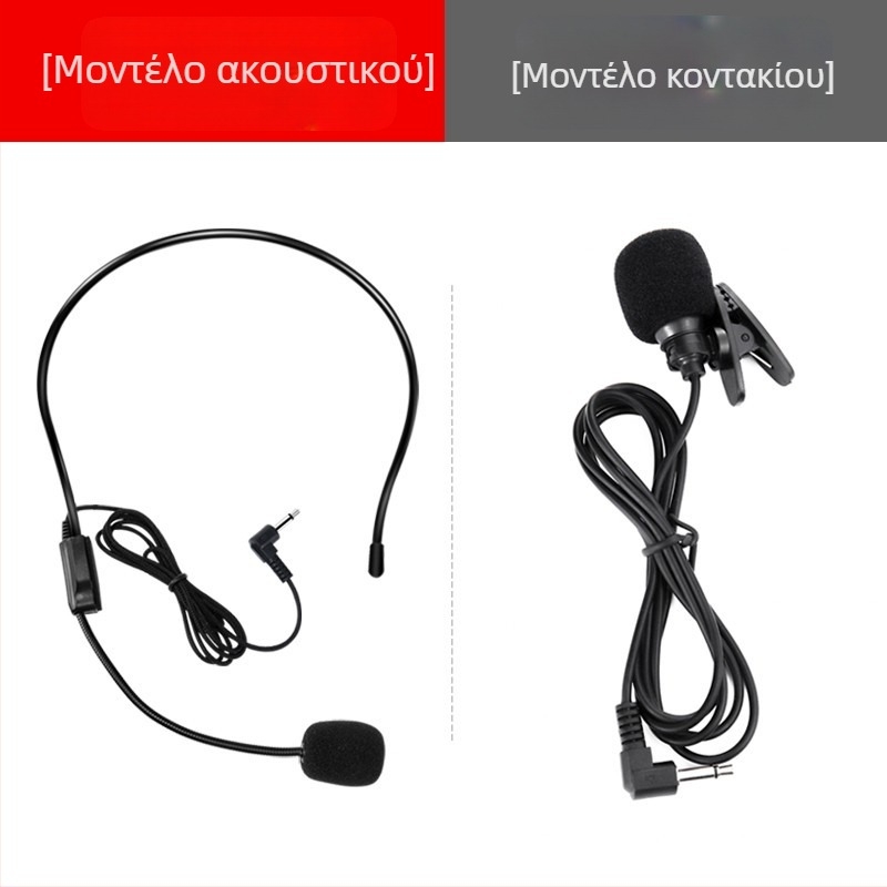 Headset μικρόφωνο, τύπος πυκνωτής, ενσύρματο, κατάλληλο για διδασκαλία σε τάξη (100 Hz–20 kHz; SNR ≥70 dB)