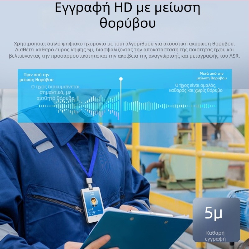 4G έξυπνο διακριτικό με καταγραφή φωνής και Beidou GPS εντοπισμό (Windows, 4G μεταφόρτωση εγγραφής, απόσταση 1,5–4 μ., ABS)