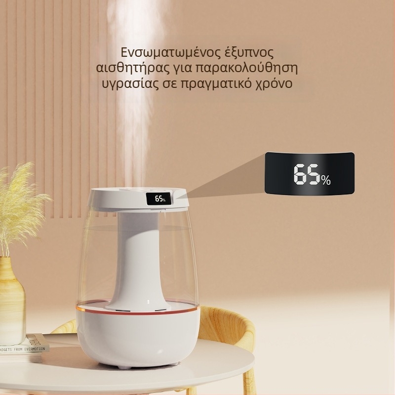 Υγραντήρας αέρα, μοντέλο JH-020H, δύο εξόδοι ομίχλης, δεξαμενή 2.6–4.0 L, κατάλληλος για 21–30 τ.μ., θόρυβος κάτω από 36 dB, χρονοδιακόπτης άνω των 8 ωρών