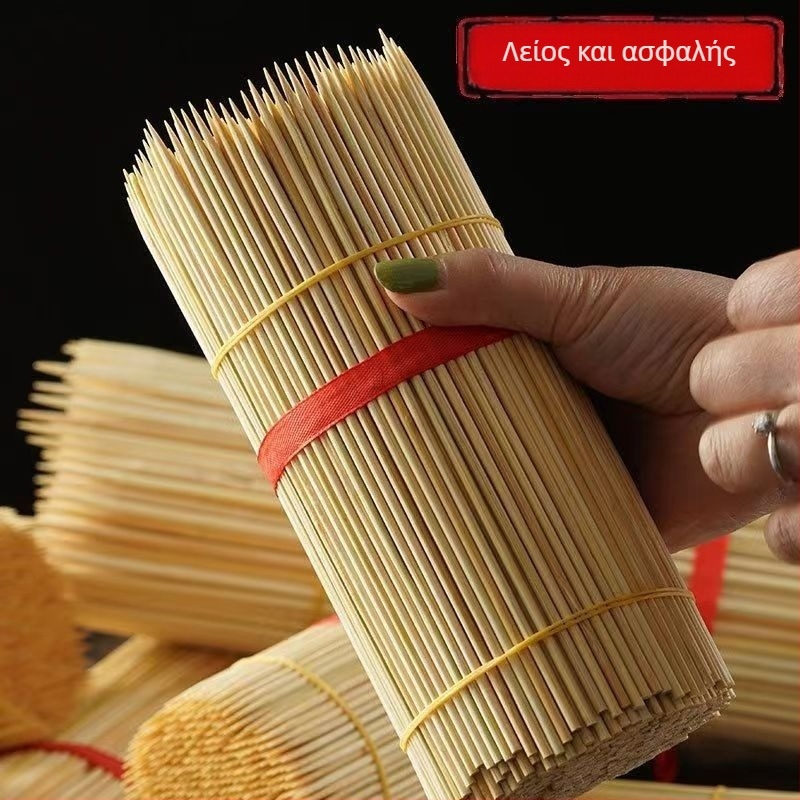 Μπαμπού καλαμάκια για street food – μιας χρήσης, παχιά καλαμάκια για μπάρμπεκιου, κατάλληλα για κέικ με σάλτσα και βρωμερό τόφου, διαθέσιμη προσαρμογή, μοντέρνος απλός σχεδιασμός, Πρώτης Τάξης Ποιότητα