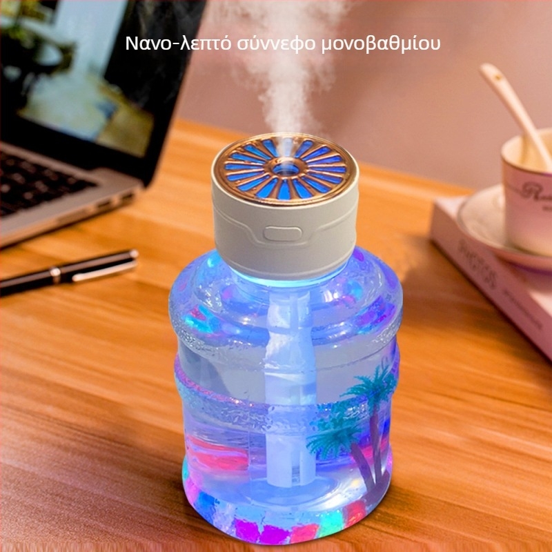 Υγραντήρας και Διαχυτής Αρώματος για Καθαρισμό Αέρα, ήσυχη λειτουργία (εμβέλεια 41–60 m², δεξαμενή 0.5–1 L, έξοδος ομίχλης 1, θόρυβος 36–45 dB, USB τροφοδοσία)