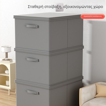 Κουτί αποθήκευσης ρούχων, μη υφαντό ύφασμα, 30–40 λ, αναδιπλούμενο, καπάκι, για ντουλάπα