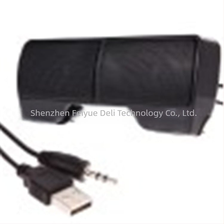 USB Ηχείο Υπολογιστή για Laptop, Κλιπ-On Φορητό, 2.1 Καναλιών Με Εικονικό Ήχο Περιβάλλον