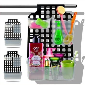 Κρεμαστό καλάθι μπάνιου για αποθήκευση, μοντέλο TX021-1 με τετράγωνες οπές, υλικό PP, μοντέρνος μινιμαλιστικός σχεδιασμός, κυκλοφόρησε το 2021