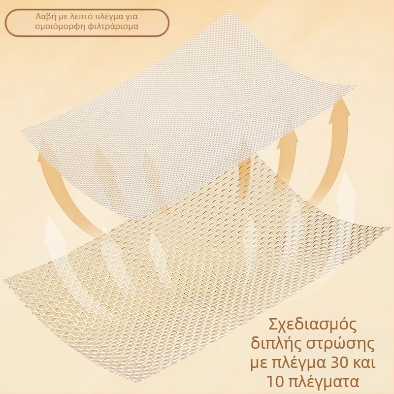 Φίλτρο γάλακτος σόγιας από ανοξείδωτο ατσάλι 304 με υπερλεπτό μεταλλικό κόσκινο, αντιολισθητικό, αντι-κάψιμο, διπλός γάντζος, φθινόπωρο 2020