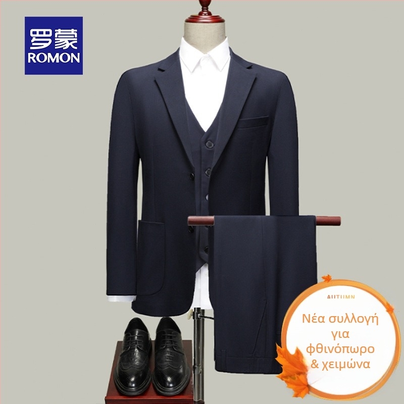 Romon ανδρικό casual σακάκι, Stand collar, μονόμπροστο, χαλαρή γραμμή, λεπτό ύφασμα, κύριο ύφασμα: λινό