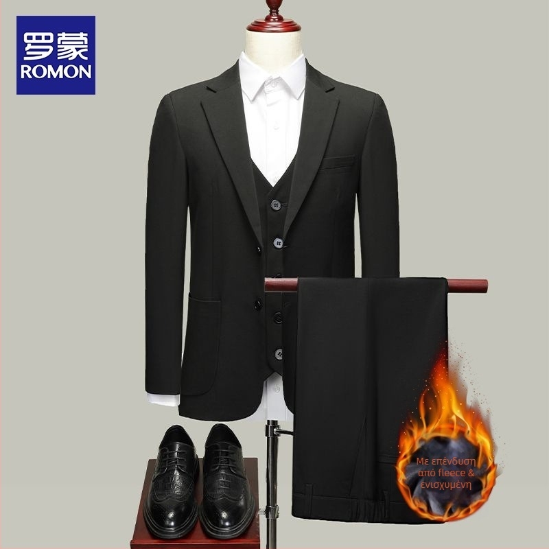 Romon ανδρικό casual σακάκι, Stand collar, μονόμπροστο, χαλαρή γραμμή, λεπτό ύφασμα, κύριο ύφασμα: λινό