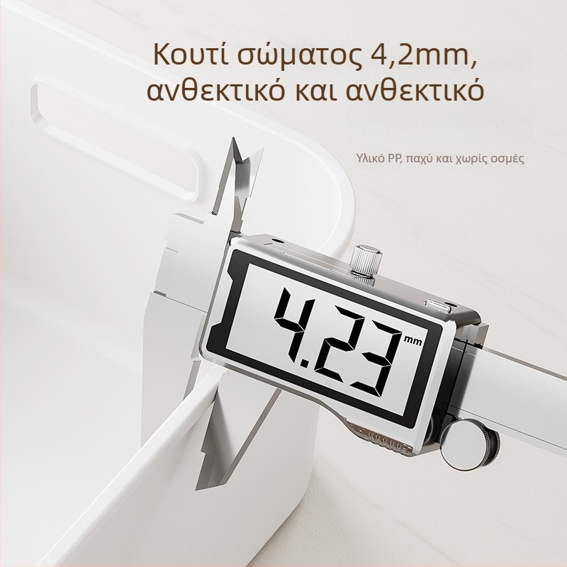 Κουτί αποθήκευσης γραφείου με συρτάρι, 20–30 L χωρητικότητα, PP πλαστικό, ανθεκτικό στη σκόνη, φορητό με το χέρι