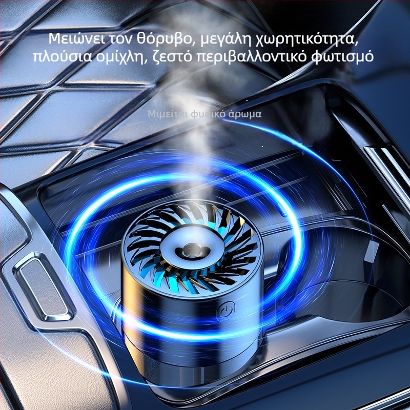 S10 υγραντήρας αέρα αυτοκινήτου με διαχύτη αρωμάτων — δεξαμενή νερού 0,5–1 L, παροχή USB/αυτοκινήτου, περισσότερες από 3 εξόδους ψεκασμού, θόρυβος κάτω από 36 dB, ισχύς 5 W