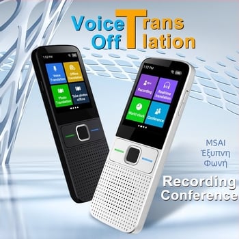 Μεταφραστής εκτός σύνδεσης για ταξίδια – οθόνη αφής, κάμερα 5 MP, Type-C διεπαφή, ABS περίβλημα, βάρος 125 g