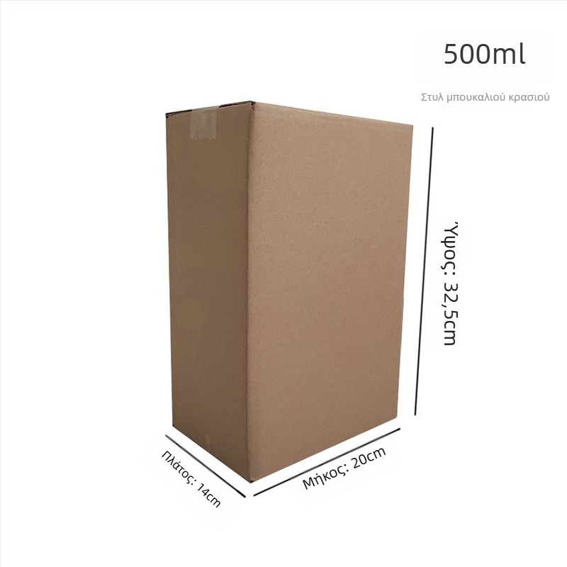 Κουτί δώρου κρασιού από αναδιπλούμενο χαρτόνι, πέντε στρώσεις, χωρίς καρφιά, κυματοειδές χαρτόνι, αντοχή σε πίεση και πτώση