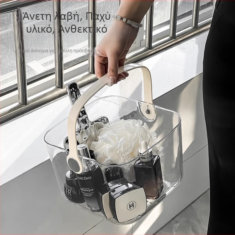 Κασάκι αποθήκευσης ειδών περιποίησης - Διαφανές PET υλικό, Μοντέρνος φορητός σχεδιασμός, Μοντέλο T-100