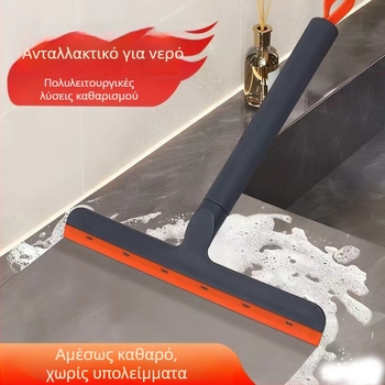 Χειροκίνητος καθαριστής γυαλιού για μπάνιο – πλαστικός, μονόπλευρη χρήση, κατάλληλος για καθρέφτες και νιπτήρες