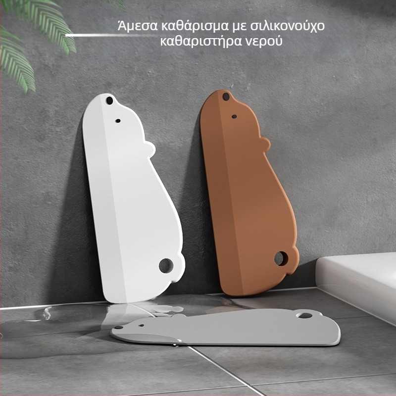 Σιλικονούχα λωρίδα καθαρισμού για πάγκους, γυαλί, καθρέπτη μπάνιου και νεροχύτη — μονόπλευρο σκούπισμα, χειροκίνητο οικιακό εργαλείο, με δυνατότητα κρεμάσματος