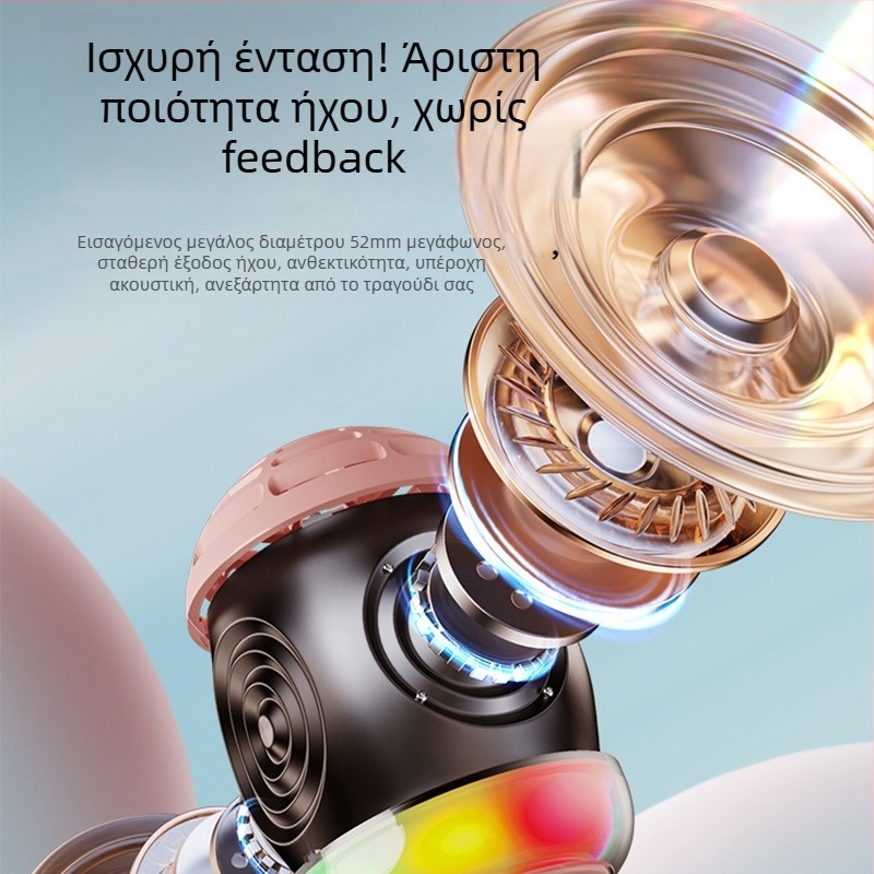 L8 Καραόκε μικρόφωνο με ενσωματωμένο ηχείο για παιδιά, όλα σε ένα, 5 W, μπαταρία 1000–1200 mAh, εύρος συχνοτήτων 100 Hz–20 kHz, SNR ≥60 dB, αυτονομία 3–6 ώρες