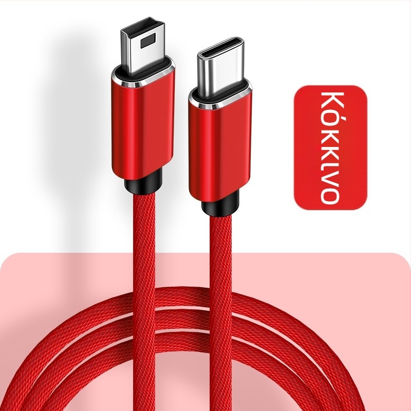 Καλώδιο OTG δεδομένων USB-C με συνδέσεις Mini USB σε Type-C και T-Port, αρσενικό προς αρσενικό, Digital Fox