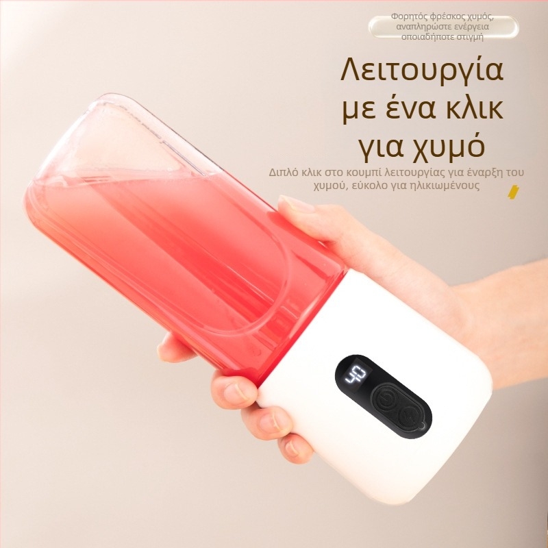 Φορητός χυμοποιητής/μπλέντερ με ασύρματη φόρτιση, χωρητικότητα κάτω από 1 L, τάση ≤36 V, ταχύτητα 10000–19999 σ.α.λ., 6+ λεπίδες
