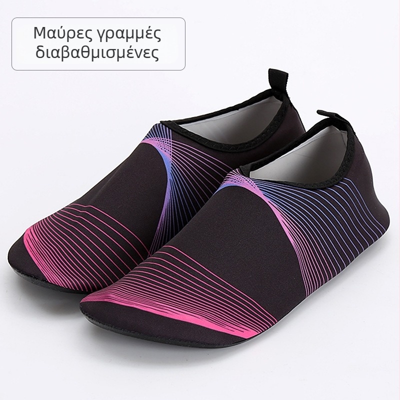 Unisex εξωτερικά παπούτσια νερού για καλοκαίρι, με επάνω μέρος Lycra stretch και σόλα EVA, χαμηλό κόψιμο, κατάλληλα για άσκηση και κολύμβηση