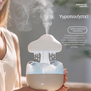Οικιακός υγραντήρας με διαχύστη αρωματοθεραπείας, ήσυχο για υπνοδωμάτιο, δεξαμενή 0,5–1 L, 3+ έξοδοι ομίχλης, ενσωματωμένη μπαταρία, χρονοδιακόπτης >8 ωρών, κατάλληλο για δωμάτια έως 10 m²