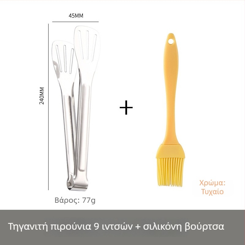 Ανοξείδωτες λαβίδες φαγητού, 304 ανοξείδωτος χάλυβας, υψηλή αντοχή σε θερμοκρασία, ανθεκτικές στη διάβρωση, προστασία από εγκαύματα