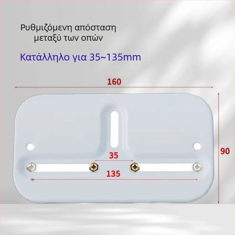 Συσκευή απλώματος ρούχων με διπλό πόλο, χειροκίνητος μηχανισμός ανύψωσης, κράμα αλουμινίου, εσωτερικός ανυψωτής