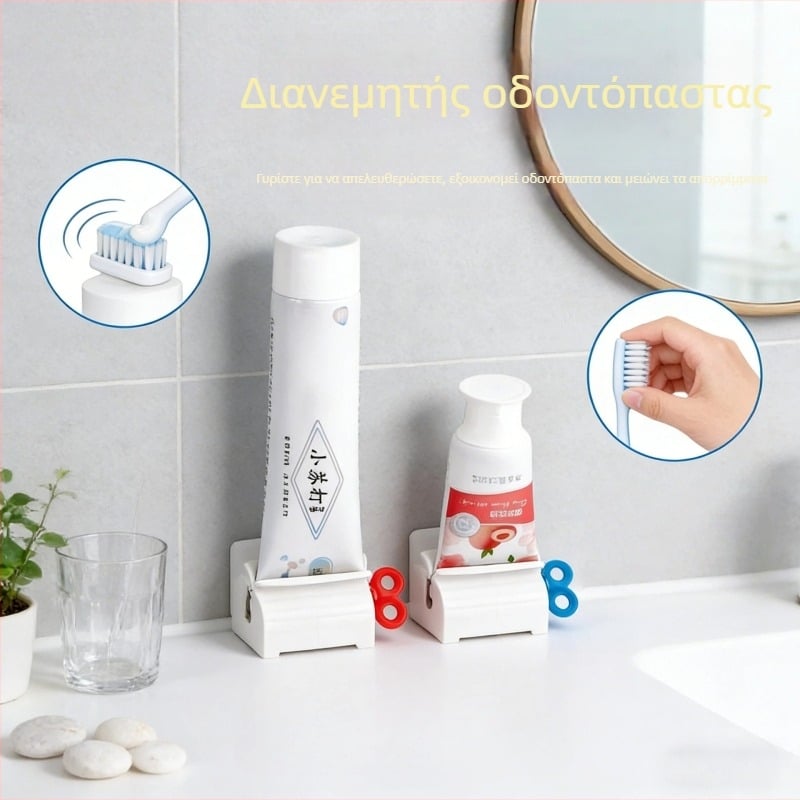 Pengyi συμπιεστής οδοντόκρεμας, χειροκίνητο κλιπ οδοντόκρεμας, συμβατικές προδιαγραφές, κατάλληλο για παιδιά, εφήβους, ενήλικες και ηλικιωμένους