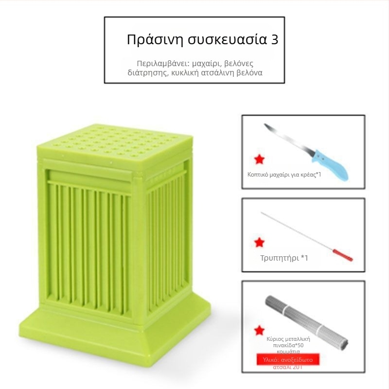 Σιδερένιο πιρούνι μπάρμπεκιου για σουβλάκια — εργαλείο στριψίματος κρέατος και κοπής σουβλακιού για οικιακή χρήση