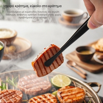 Κλιπ φαγητού για μπάρμπεκιου, κορεατικού στιλ, από ανοξείδωτο χάλυβα 430, ανθεκτικό σε υψηλές θερμοκρασίες, εργαλείο σερβιρίσματος