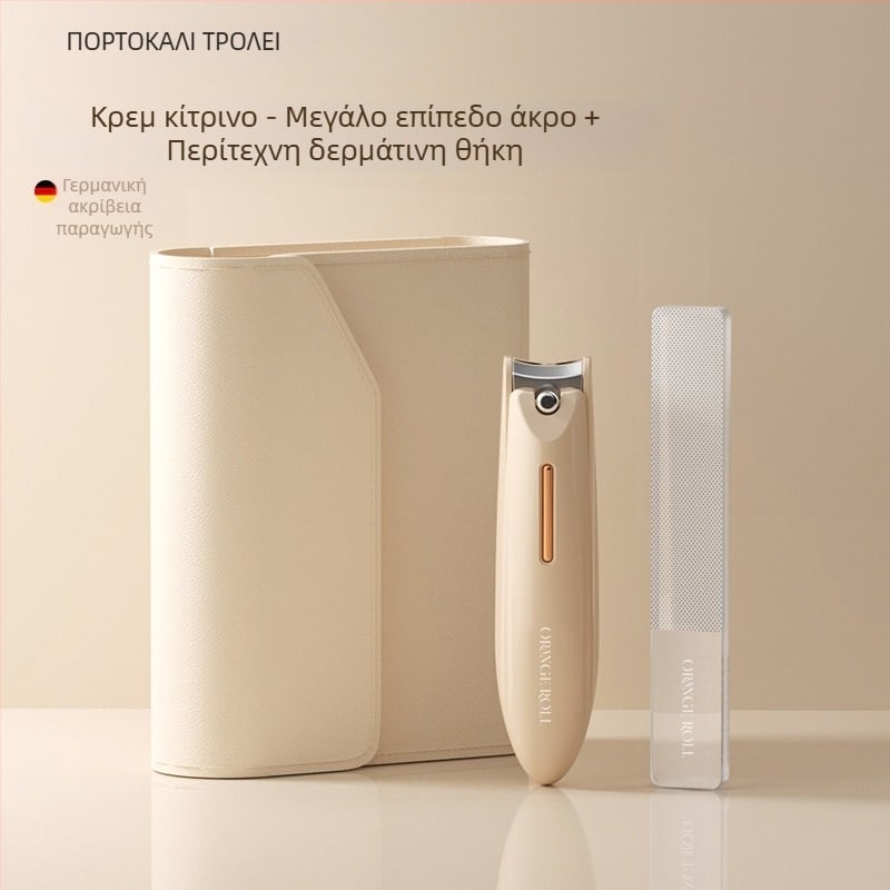 Σετ κοπτών νυχιών για μανικιούρ με αντι-εκτόξευση, επίπεδο στόμιο και κεκλιμένο άνοιγμα, κατασκευή από πλαστικό και ανθρακούχο χάλυβα