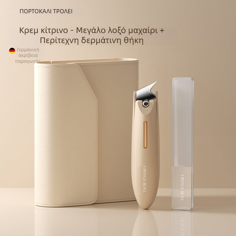 Σετ κοπτών νυχιών για μανικιούρ με αντι-εκτόξευση, επίπεδο στόμιο και κεκλιμένο άνοιγμα, κατασκευή από πλαστικό και ανθρακούχο χάλυβα