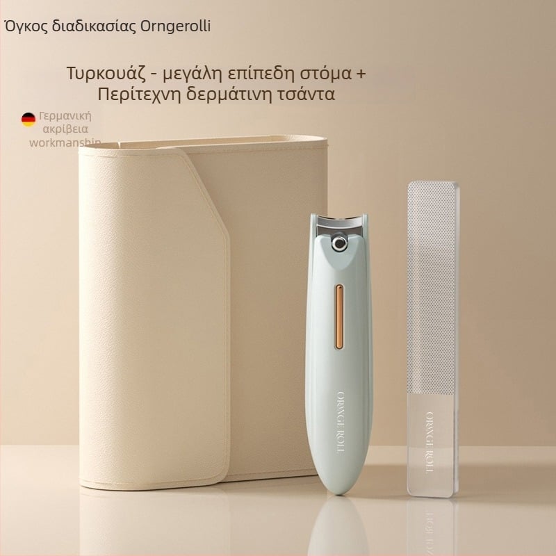 Σετ κοπτών νυχιών για μανικιούρ με αντι-εκτόξευση, επίπεδο στόμιο και κεκλιμένο άνοιγμα, κατασκευή από πλαστικό και ανθρακούχο χάλυβα