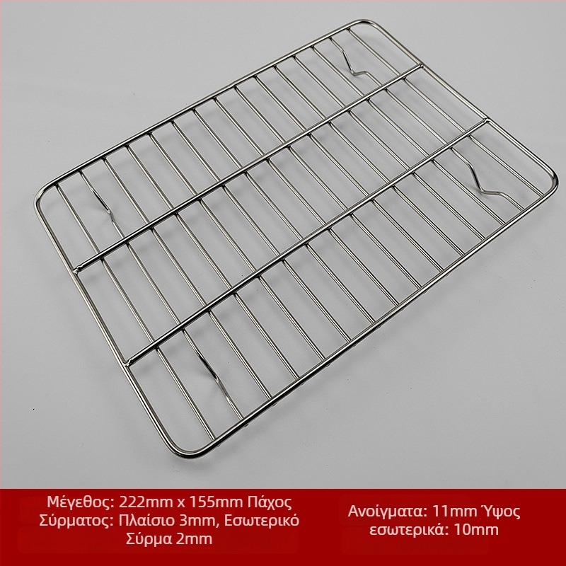 Τετράγωνη ανοξείδωτη σχάρα μπάρμπεκιου, φορητή, πολλαπλών χρήσεων, χωρίς καπνό, εύκολη στον καθαρισμό, ηλεκτροπλατίωση και σημειακή συγκόλληση
