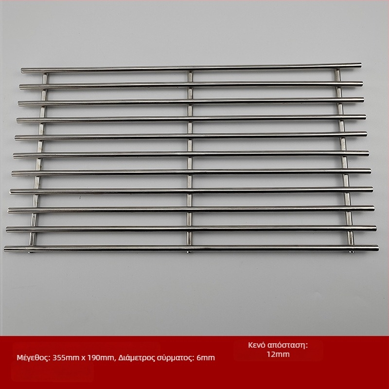 Τετράγωνη ανοξείδωτη σχάρα μπάρμπεκιου, φορητή, πολλαπλών χρήσεων, χωρίς καπνό, εύκολη στον καθαρισμό, ηλεκτροπλατίωση και σημειακή συγκόλληση