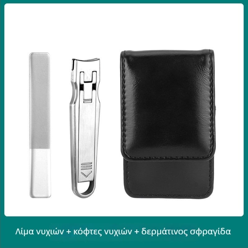 Φορητός αναδιπλούμενος νυχοκόπτης με λίμα νυχιών και ψαλίδι νυχιών – Ανοξείδωτο ατσάλι, μοντέλο M080, φορητός/πλαϊκός για οικιακή χρήση, καθολικό εργαλείο περιποίησης